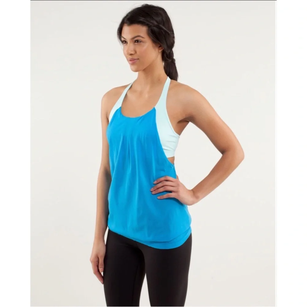 Lululemon Practice Freely Tank Beach blanket blue/aquamarine 2